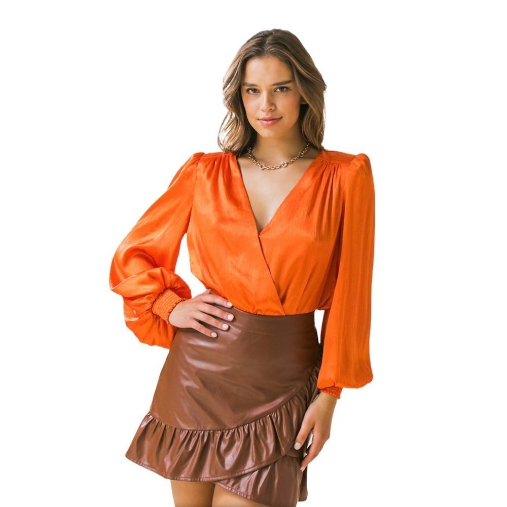 Flying Tomato Bight Orange Bodysuit New